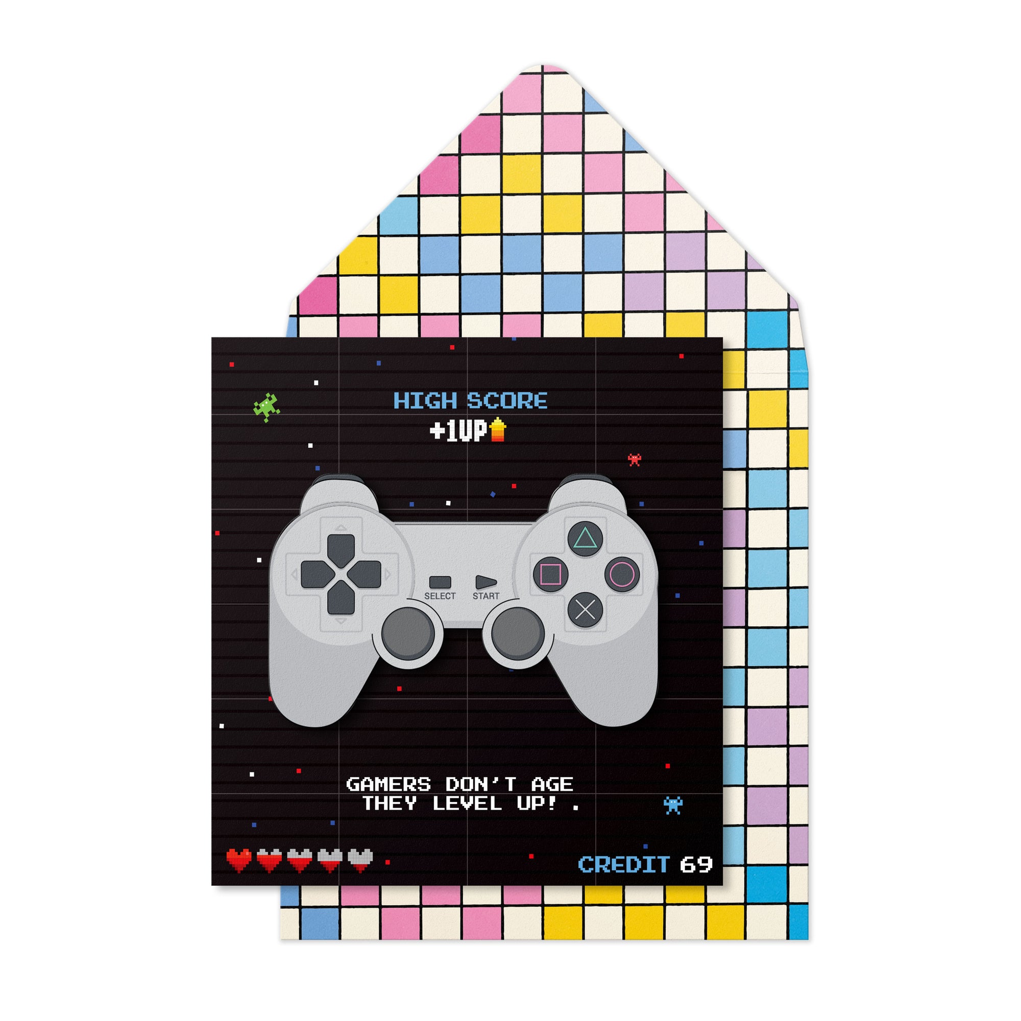 Playstation Level Up Birthday Greeting Card