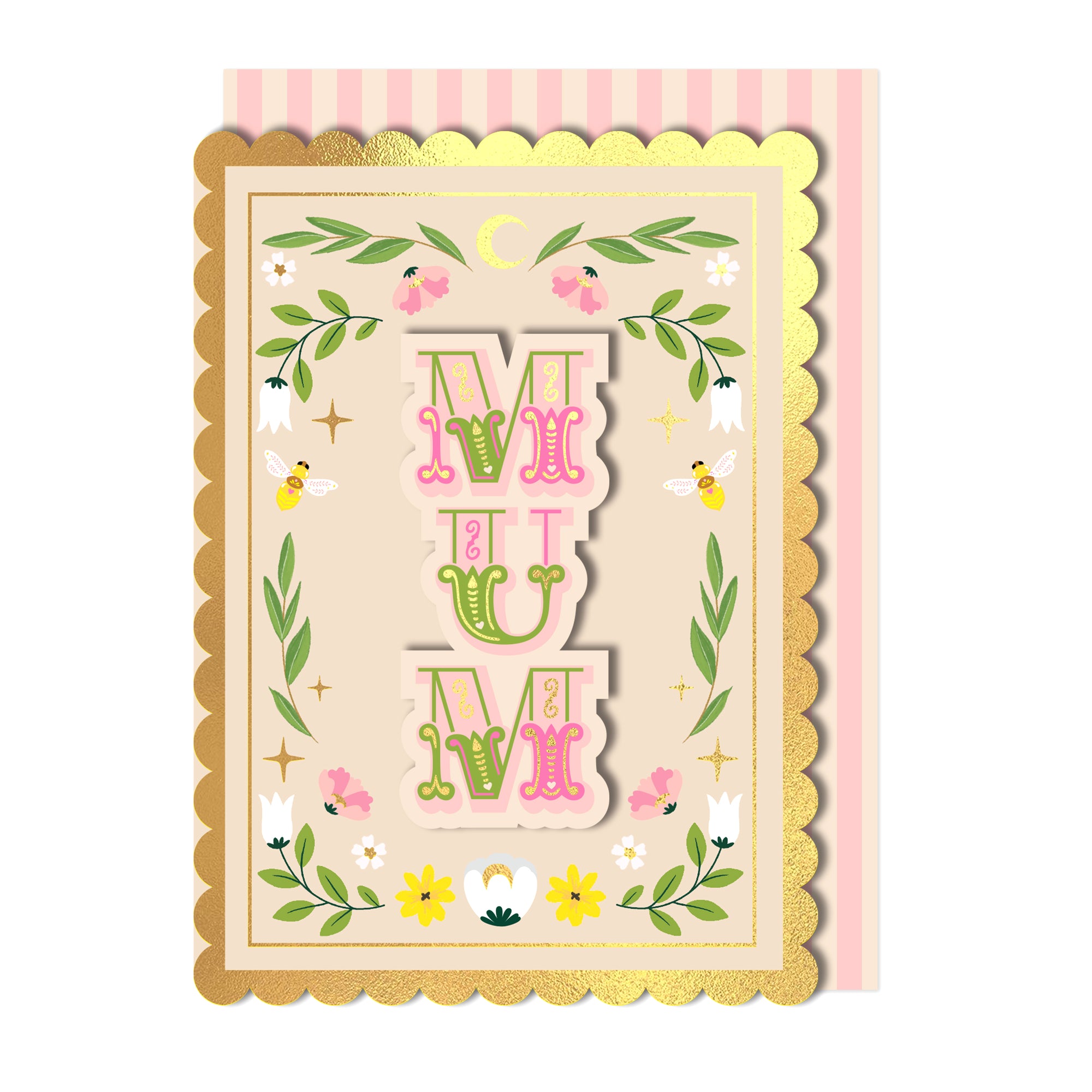 MUM Floral Greeting Card