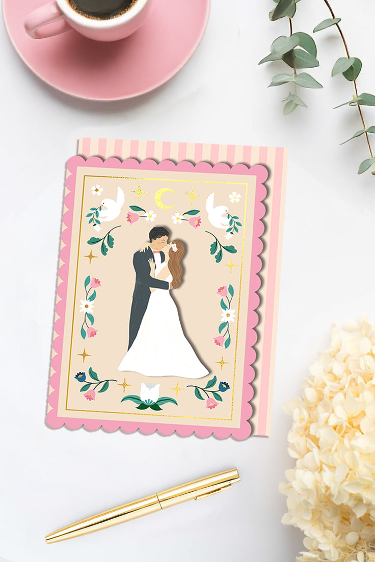 Just Married Couple Wedding Card