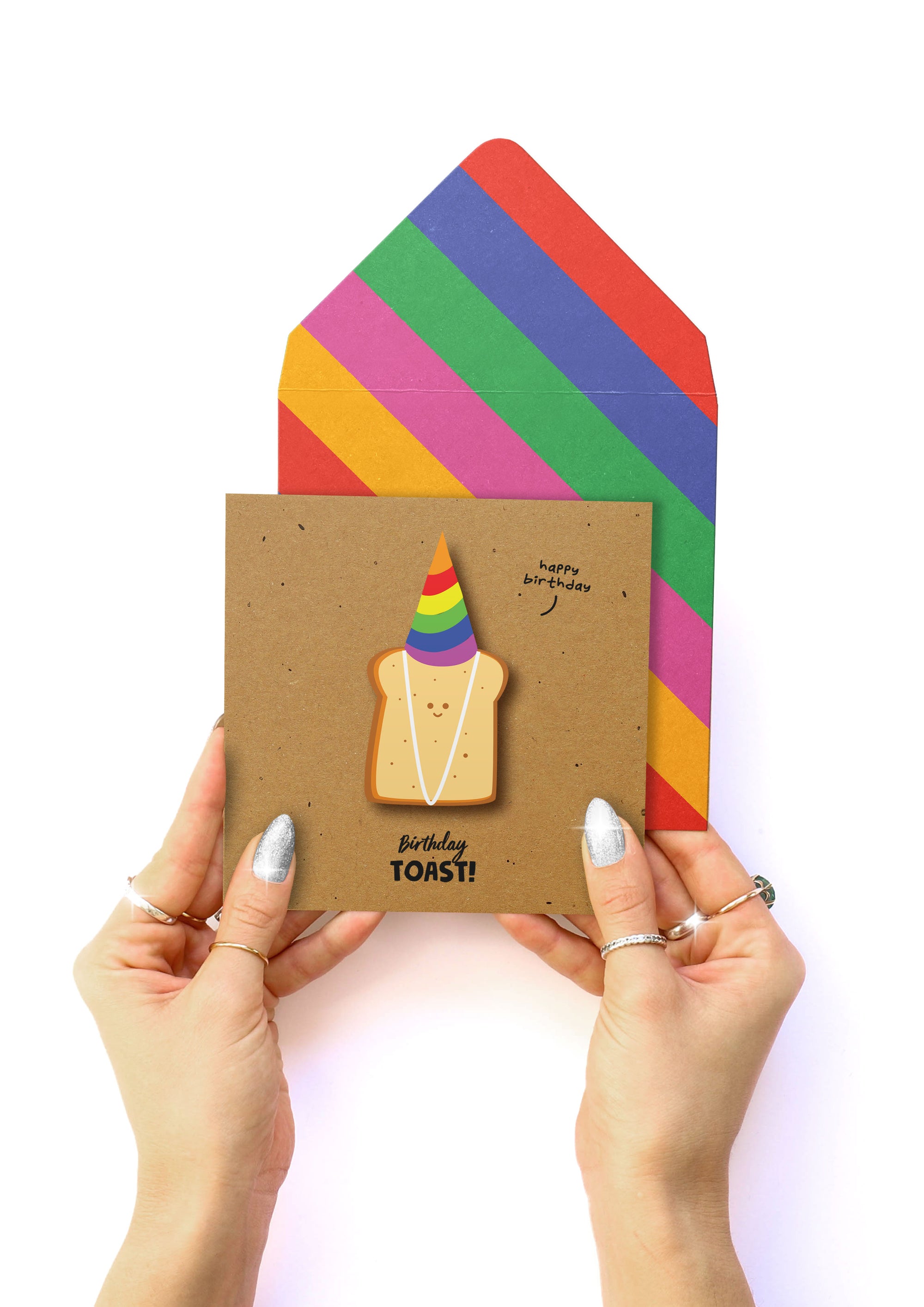 Birthday Toast, Handmade Greeting Card