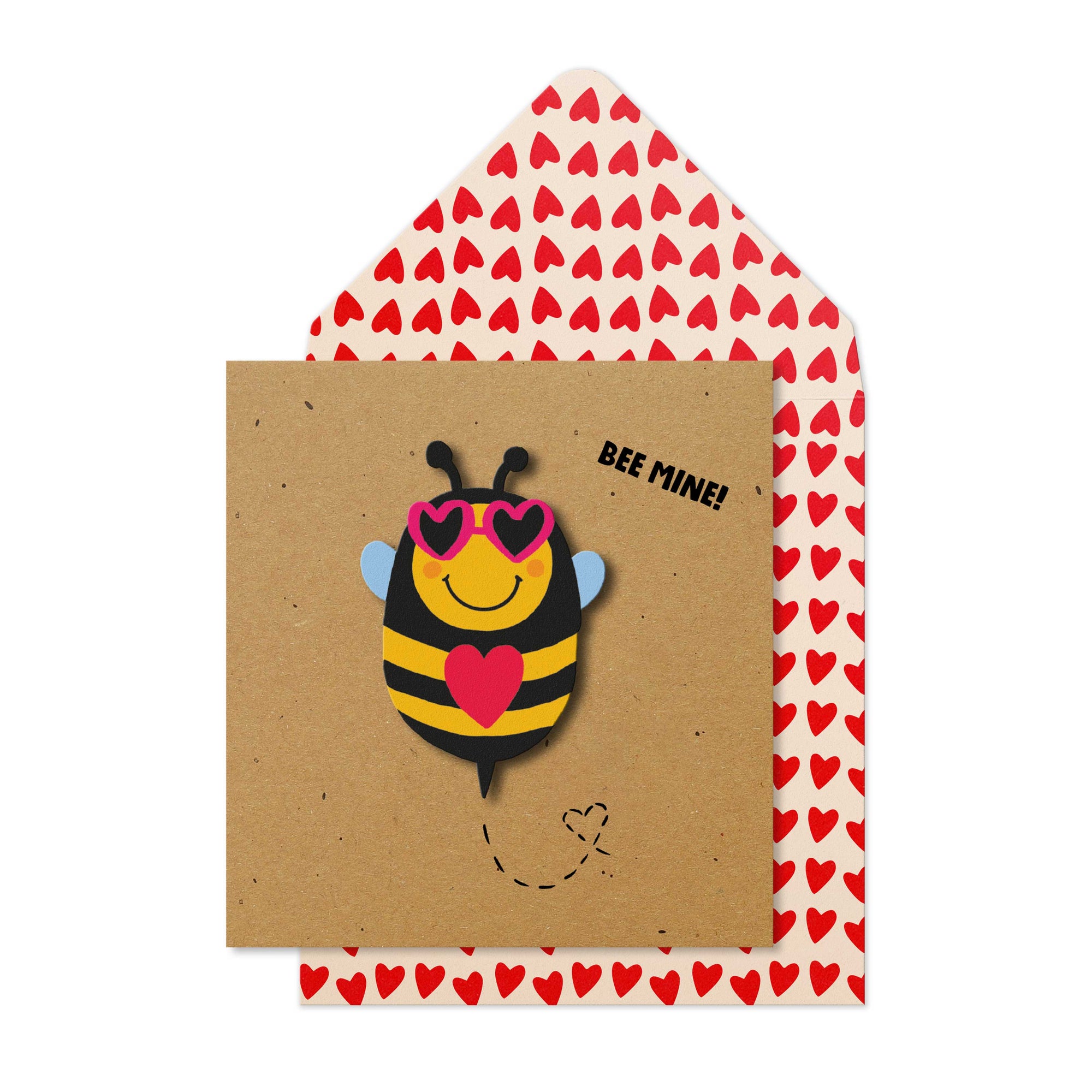 Bee Mine, Anniversary Handmade Greeting Card