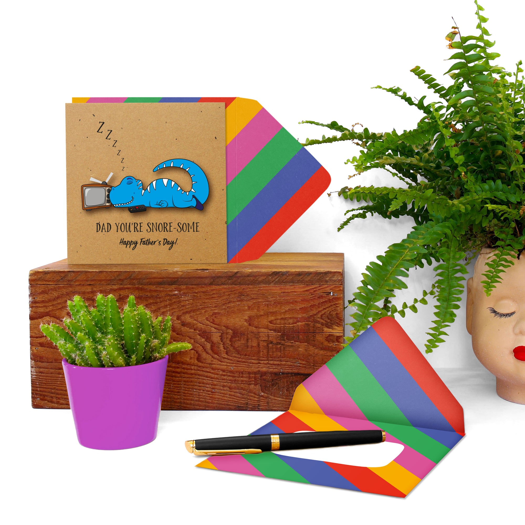 Snore-some Dad, Fathers Day, Handmade Greeting Card