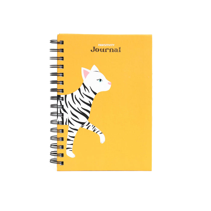 A5 Zebra Cat Spiral Notebook