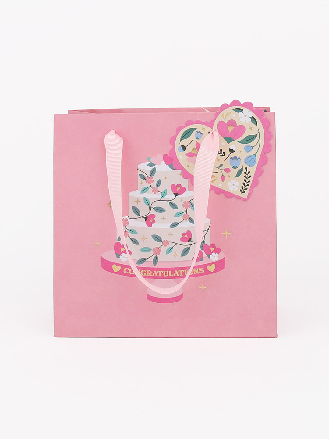 Congratulations Wedding Cake Bag - Small