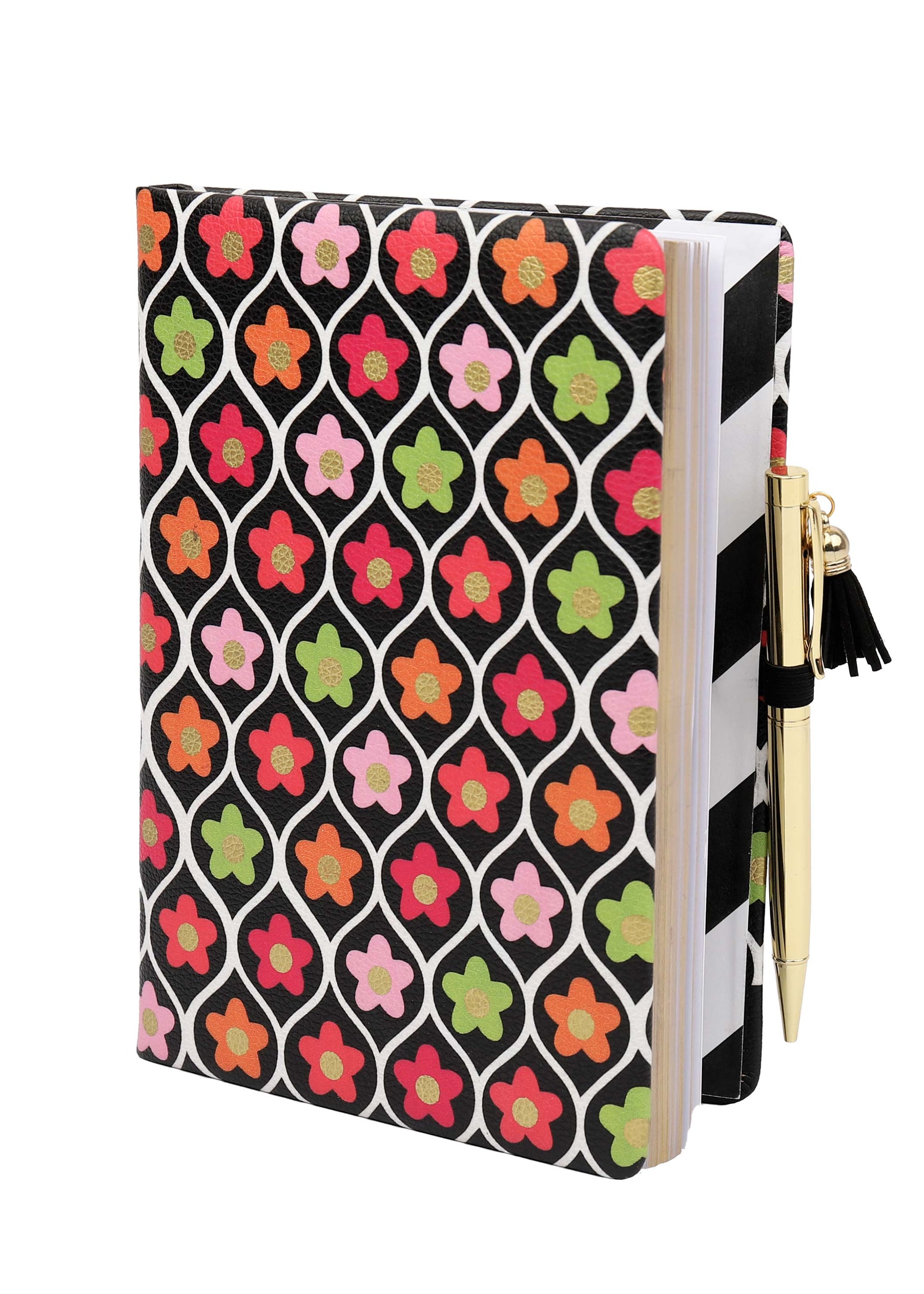 A5 Retro Floral Padded Notebook