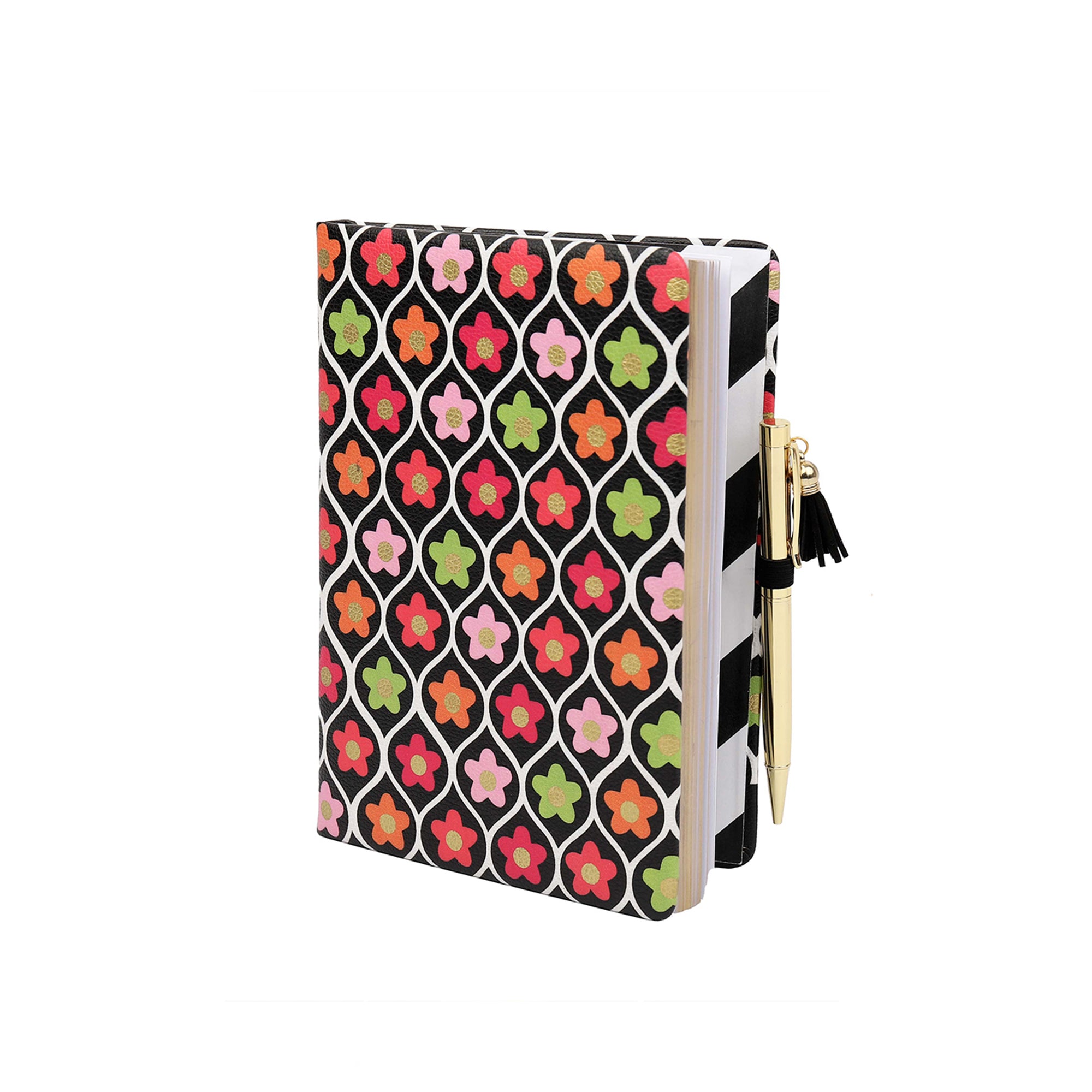 A5 Retro Floral Padded Notebook