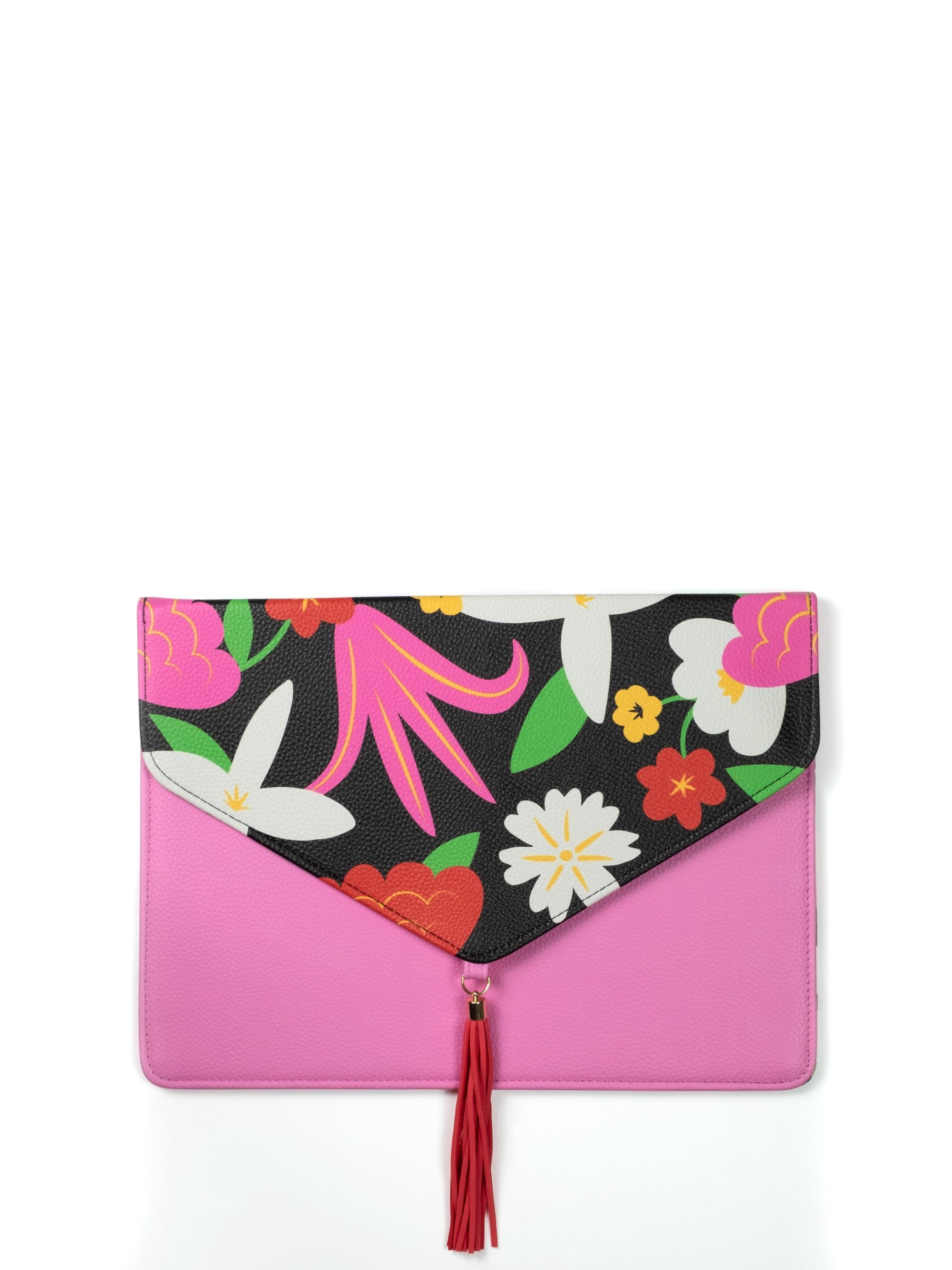 Floral Tablet Sleeve with Tassel Detail