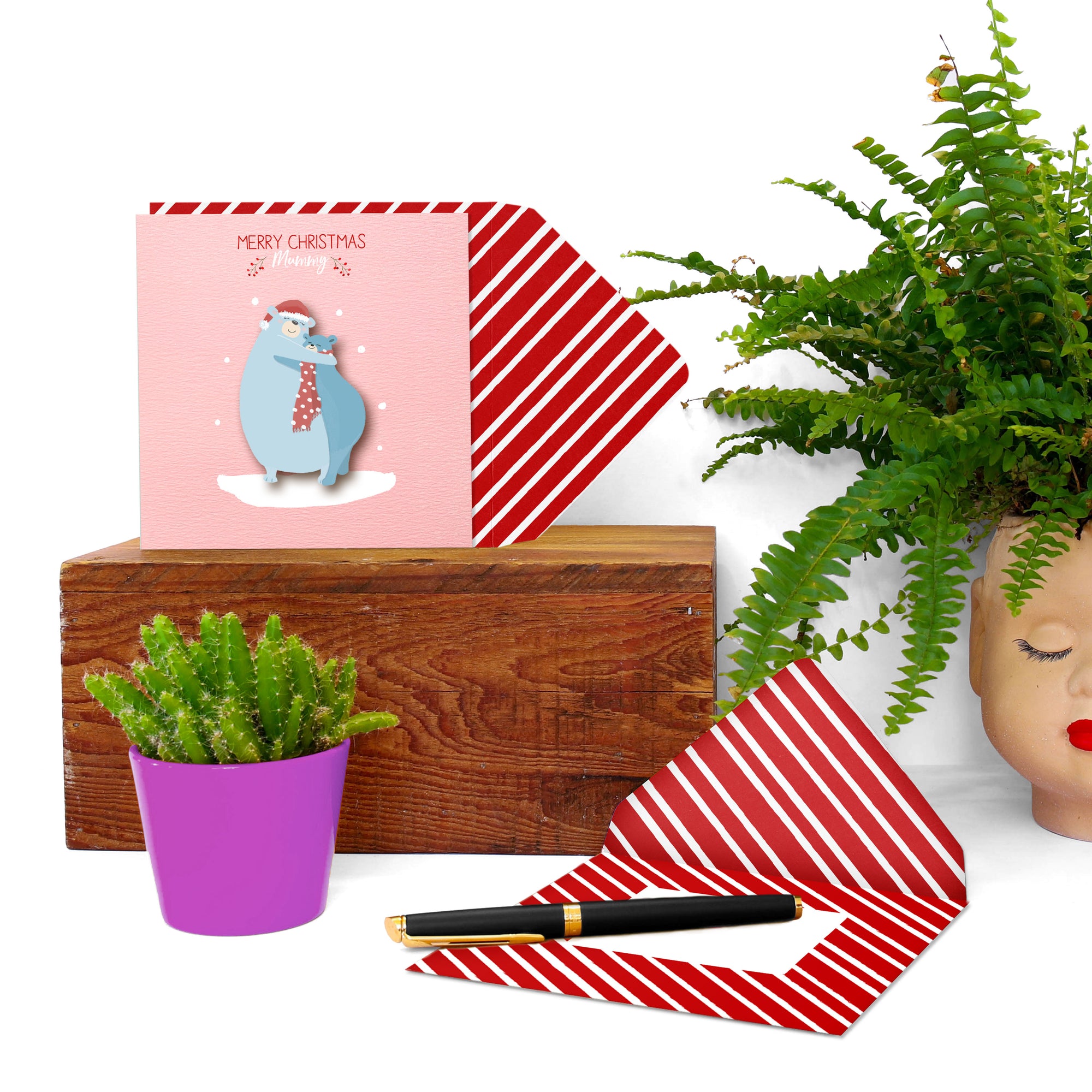 Merry Christmas Mummy, 3D Handmade Greeting Card