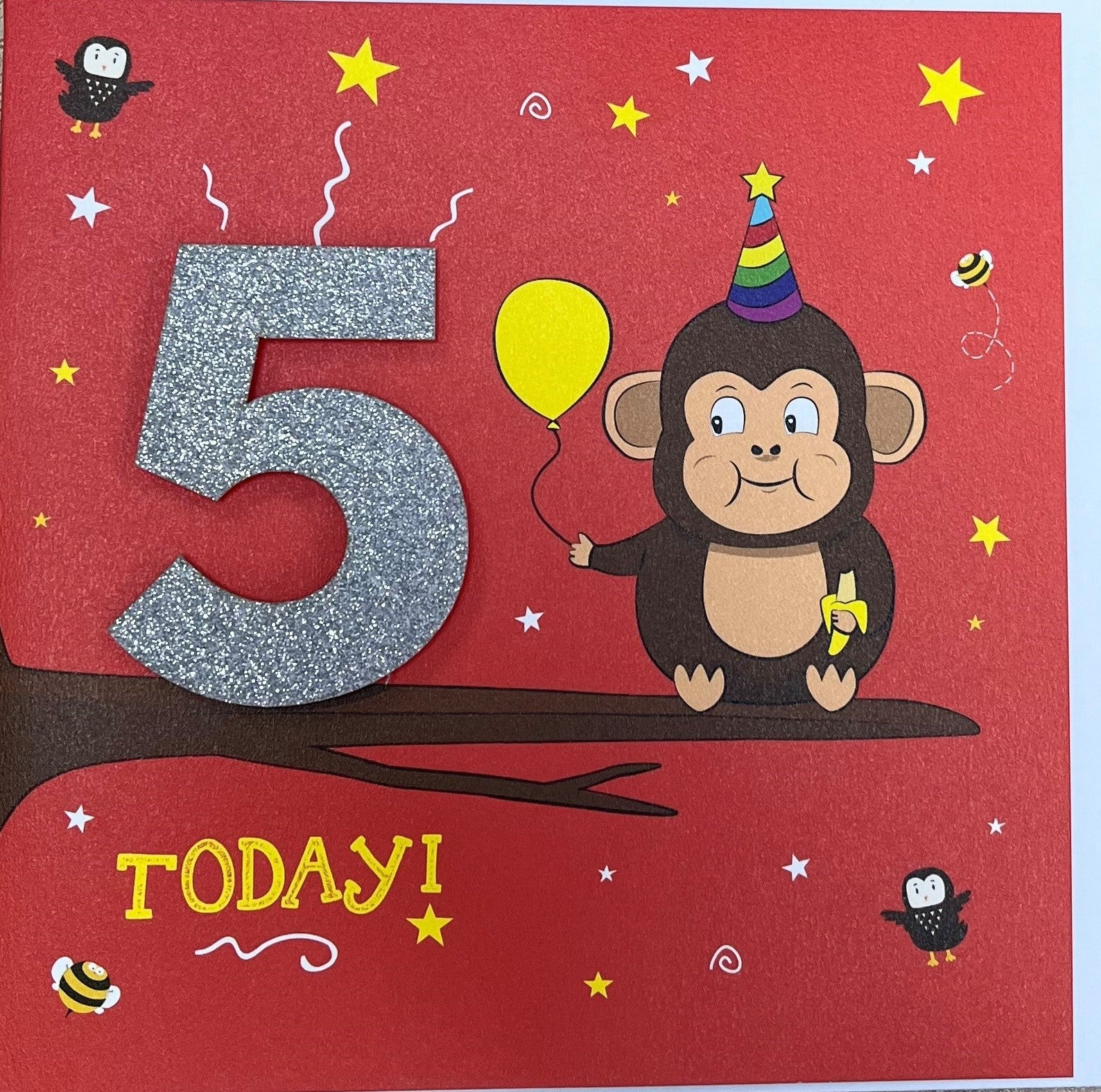 Age 5 Cheeky Monkey | Birthday Card