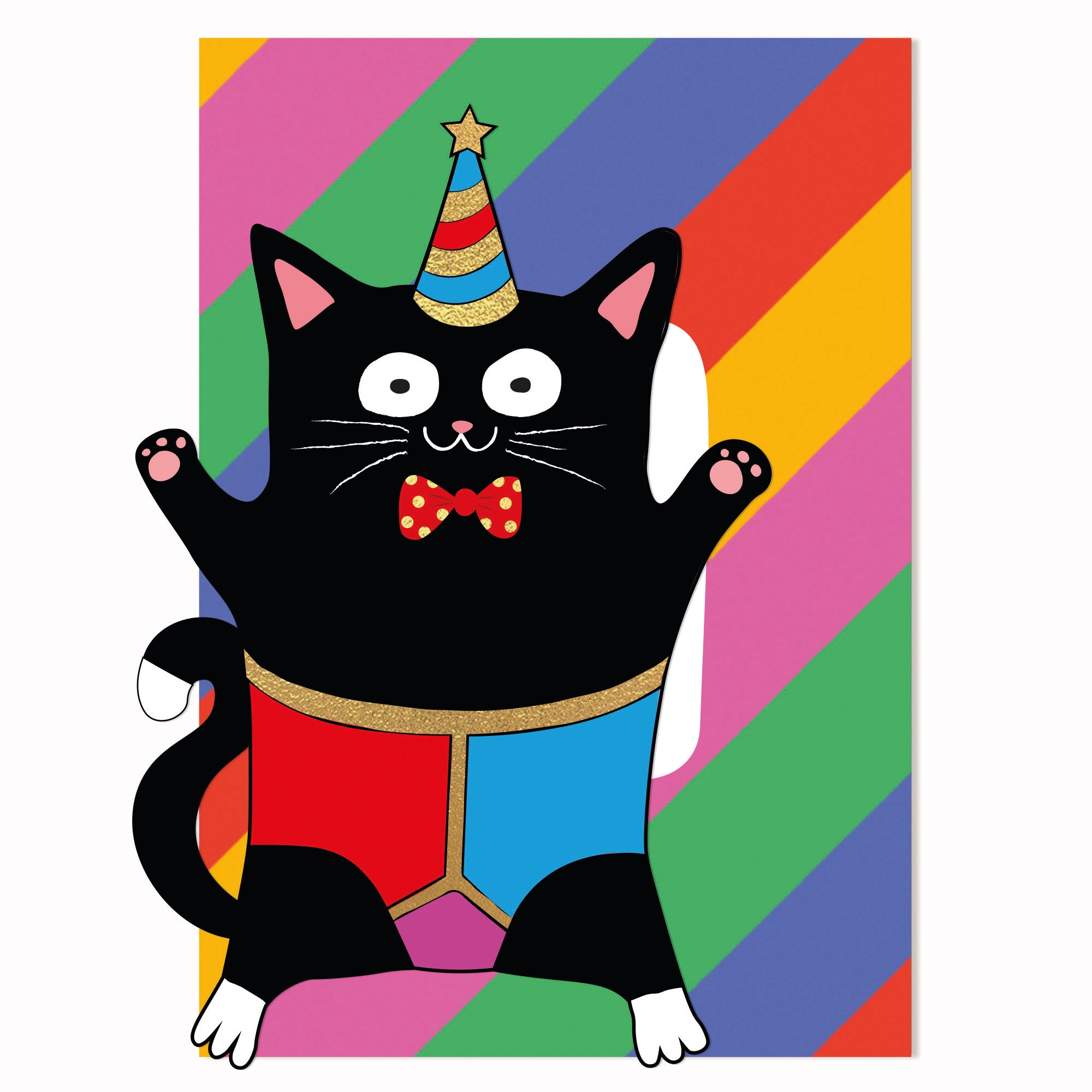 Party Pants Black Cat
