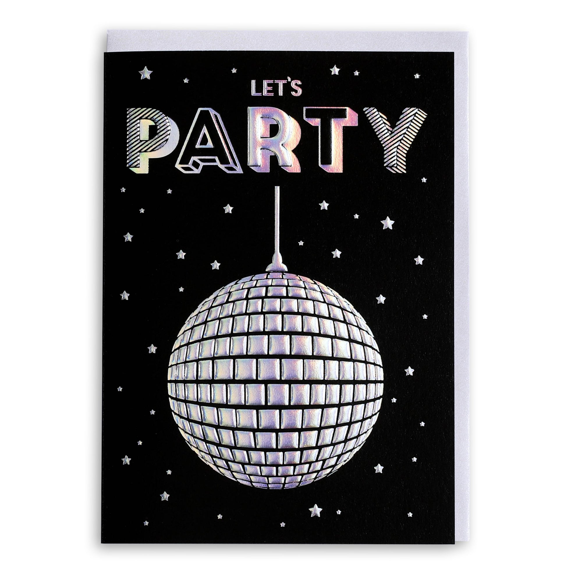 Lets Party Disco Ball | Greeting Card
