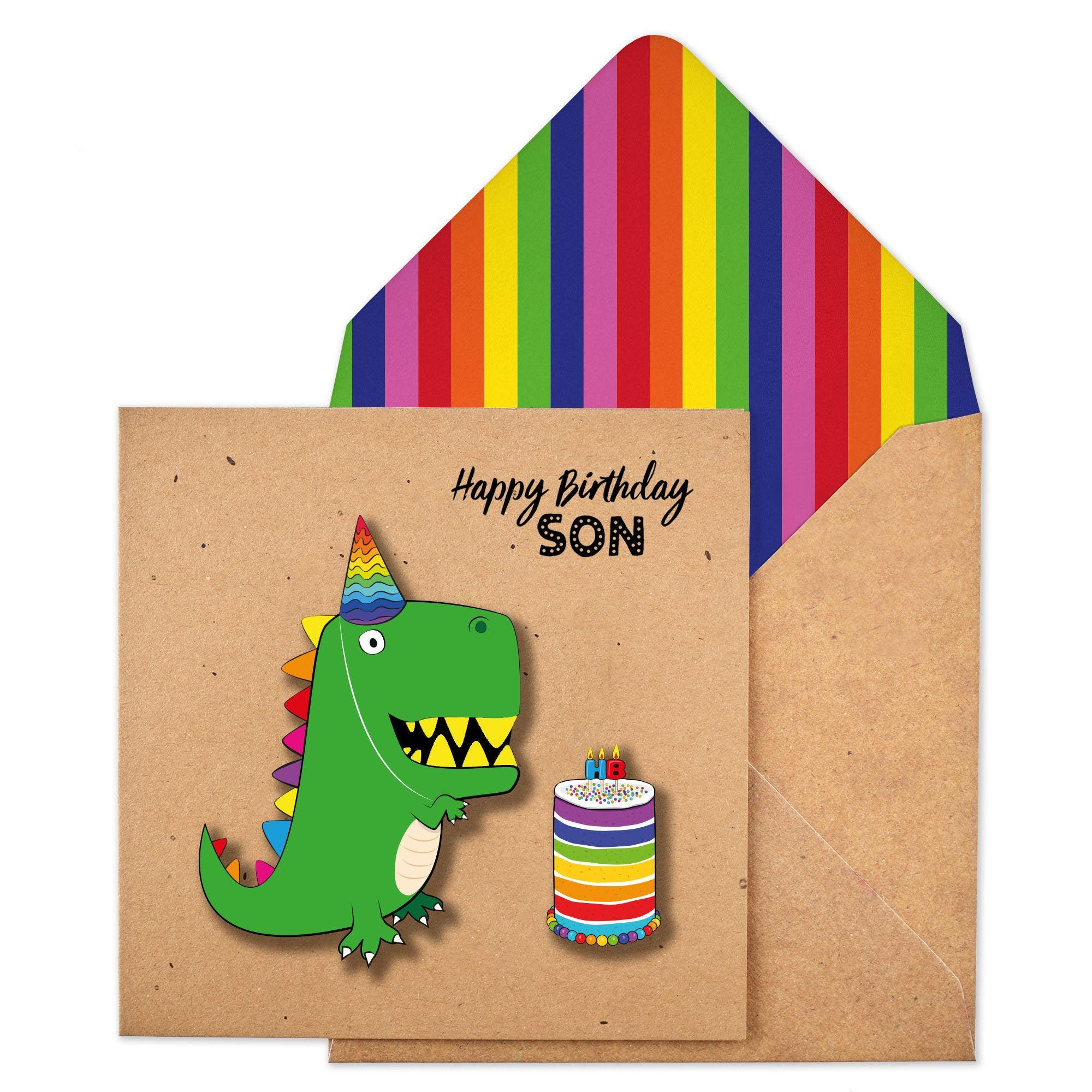 Happy Birthday Son' Dinosaur - TACHE Trade