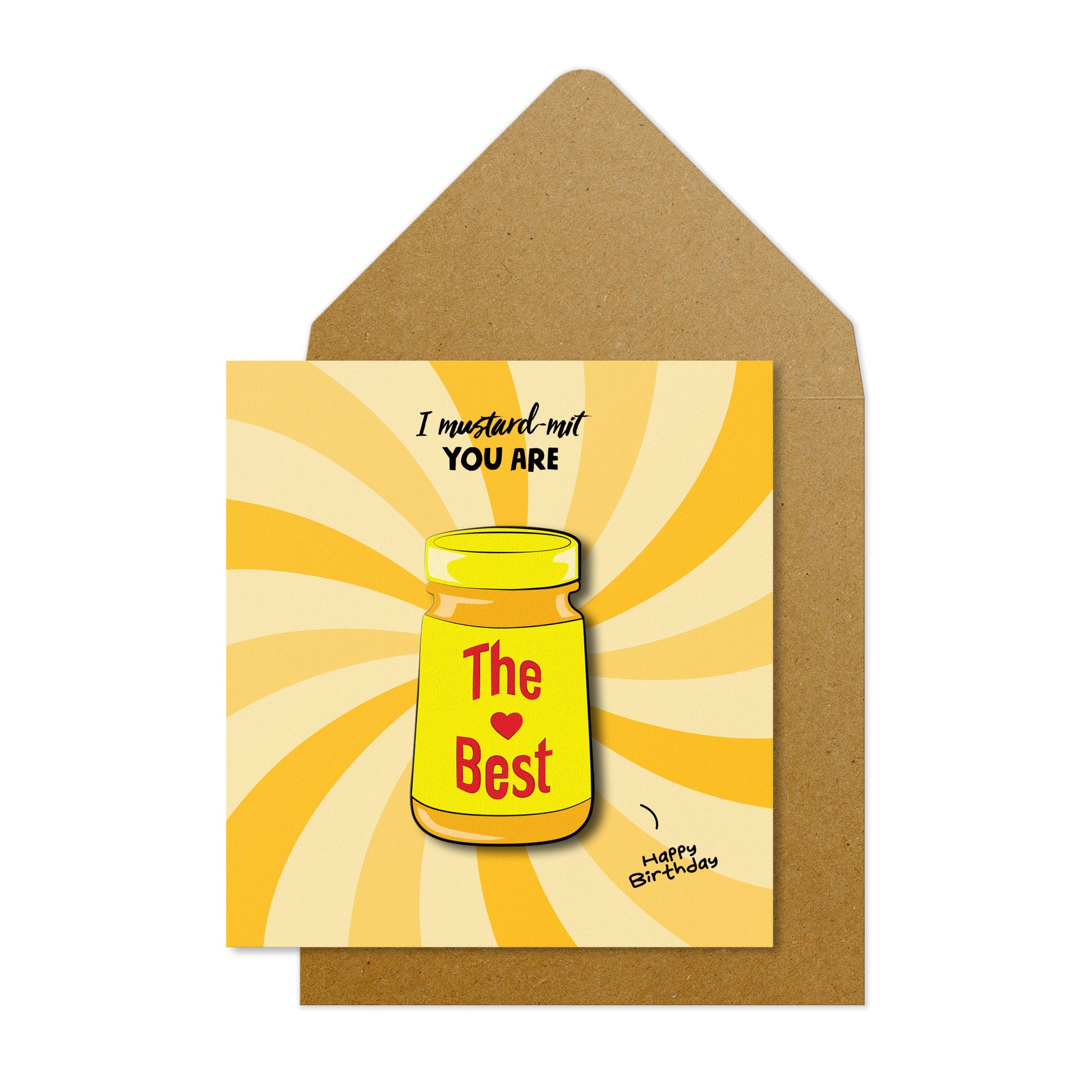 I mustard-mit you are the best' Happy Birthday Colmans Mustard