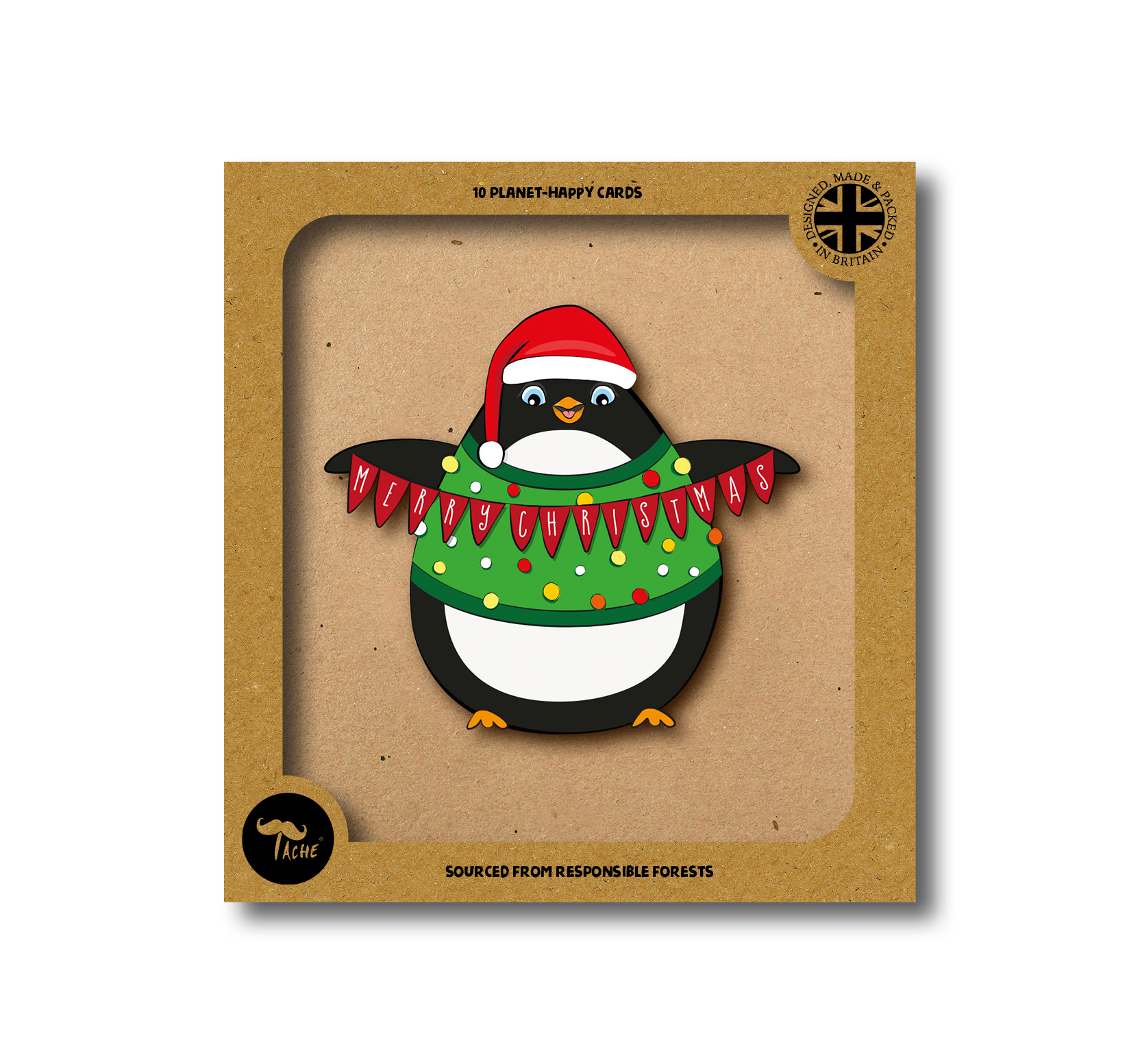 Christmas Jumper Penguin 10pk Box